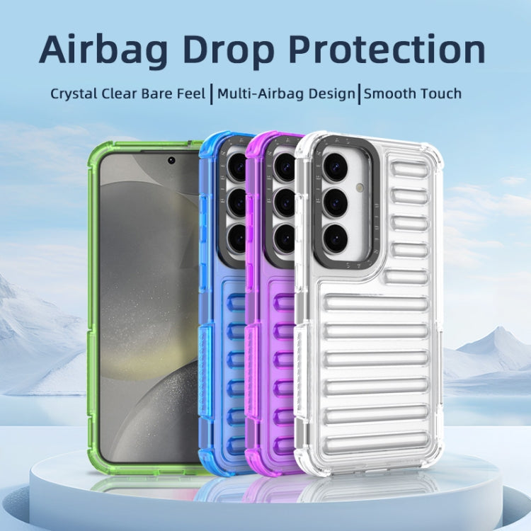 For Samsung Galaxy S25 5G High Transparency TPU Hybrid PC Airbag Phone Case(Transparent Black) - Galaxy S25 5G Cases by buy2fix | Online Shopping UK | buy2fix