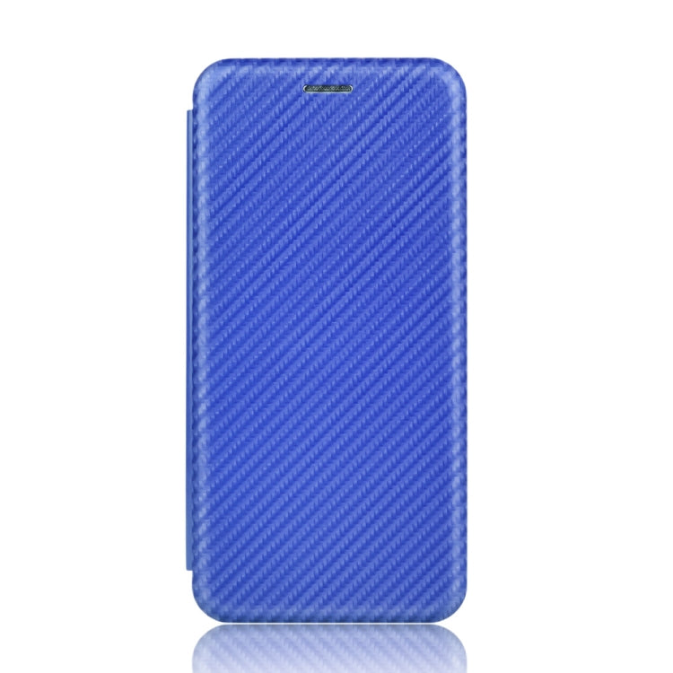 For Blackview A80 Pro Carbon Fiber Texture Horizontal Flip TPU + PC + PU Leather Case with Card Slot(Blue) - More Brand by buy2fix | Online Shopping UK | buy2fix