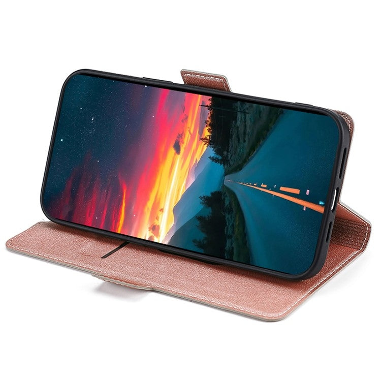 For Samsung Galaxy S25 5G Ultra-thin Voltage Side Buckle Horizontal Flip Leather Phone Case(Rose Gold) - Galaxy S25 5G Cases by buy2fix | Online Shopping UK | buy2fix