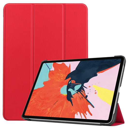 For iPad Air 11 2024 / 2022 / 2020 10.9 Custer Texture Horizontal Flip Leather Case with Three-folding Holder & Sleep / Wake-up Function(Red) - iPad Air (2022) / (2020) 10.9 Cases by buy2fix | Online Shopping UK | buy2fix