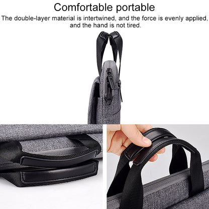 ST08 Handheld Briefcase Carrying Storage Bag with Shoulder Strap for 15.6 inch Laptop(Grey) - 15.6 - 17 inch by buy2fix | Online Shopping UK | buy2fix