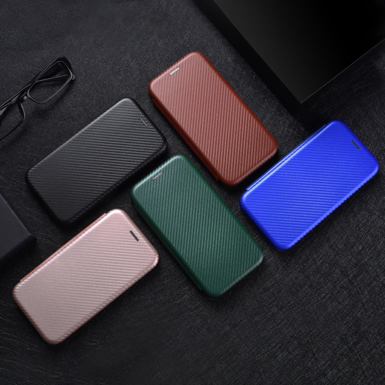 For DOOGEE N20 Pro Carbon Fiber Texture Horizontal Flip TPU + PC + PU Leather Case with Card Slot(Green) - More Brand by buy2fix | Online Shopping UK | buy2fix