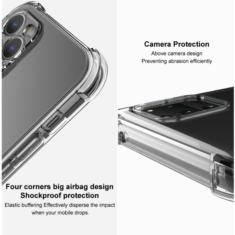 For iPhone 12 Pro IMAK All Coverage Shockproof Airbag TPU Case (Transparent) - iPhone 12 / 12 Pro Cases by imak | Online Shopping UK | buy2fix