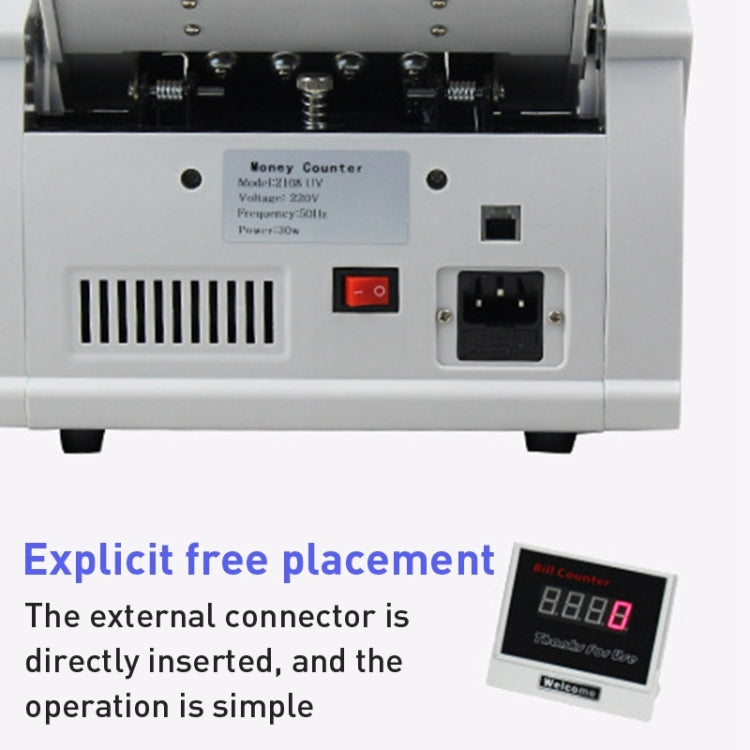 2108UV/IR 220V Multi-Currency Currency Counter, Specification: UK Plug - Currency Counter by buy2fix | Online Shopping UK | buy2fix