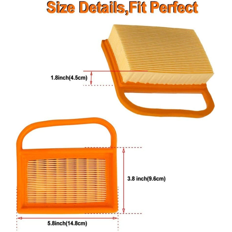Air Filter Cleaner for Stihl TS410 420 480 500i Concrete Cutoff Chop Saw Replace 4238 141 0300 Stens 605-555 Rotary 12716 - Lawn Mower, Saws & Accessories by buy2fix | Online Shopping UK | buy2fix