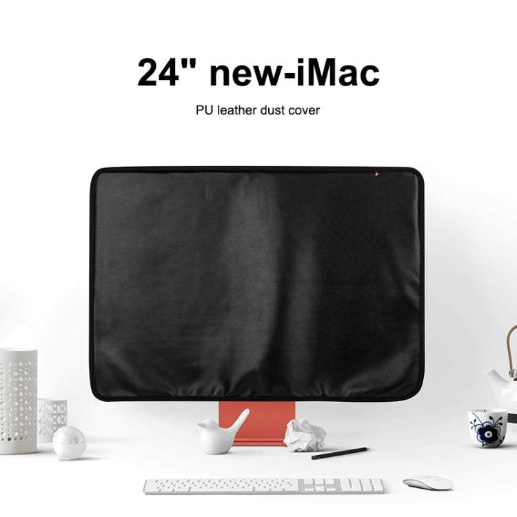 For 24 inch Apple iMac Portable Dustproof Cover Desktop Apple Computer LCD Monitor Cover with Storage Bag(Grey) - Others Accessories by buy2fix | Online Shopping UK | buy2fix