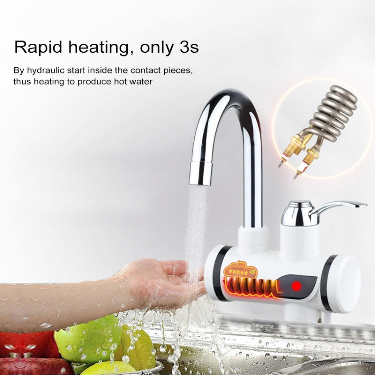 3s Fast Heat Electrothermal Rotatable Faucet Water Tap with Indicator Light, 220V, Size: S - Shower Head by buy2fix | Online Shopping UK | buy2fix