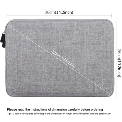 HAWEEL 15.0 inch Sleeve Case Zipper Briefcase Laptop Carrying Bag, For Macbook, Samsung, Lenovo, Sony, DELL Alienware, CHUWI, ASUS, HP, 15 inch and Below Laptops(Grey) - 15 inch by HAWEEL | Online Shopping UK | buy2fix