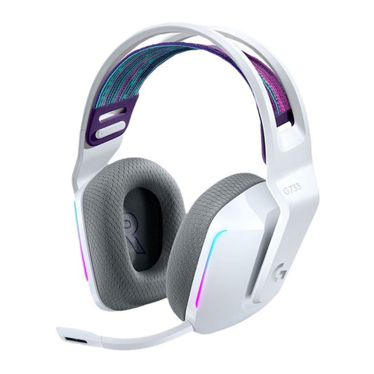 Logitech G733 LIGHT SPEED Wireless RGB Gaming Headset(Silver) - Multimedia Headset by Logitech | Online Shopping UK | buy2fix