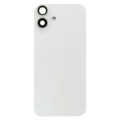 For iPhone 16 Plus Battery Back Cover with Camera Lens Cover(White) -  by buy2fix | Online Shopping UK | buy2fix