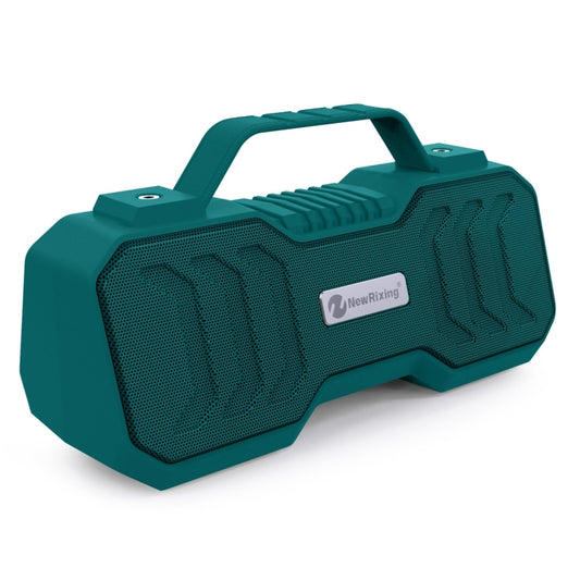 NewRixing NR-4500 Portable Wireless Bluetooth Stereo Speaker Support TWS / FM Function Speaker (Green) - Desktop Speaker by NewRixing | Online Shopping UK | buy2fix