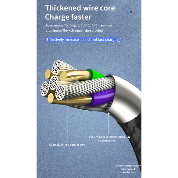 40W 5A USB to Micro USB + USB-C / Type-C + 8 Pin Fast Charging Data Cable, Cable Length: 1.2m - Multifunction Cable by buy2fix | Online Shopping UK | buy2fix