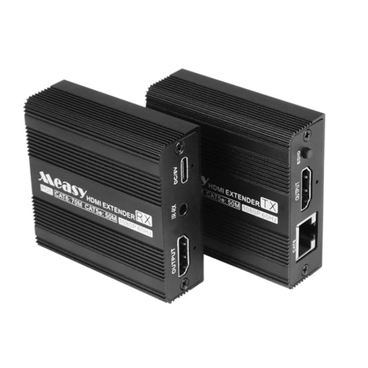 Measy ET100 HDMI Extender Transmitter + Receiver Converter Ethernet Cable, Transmission Distance: 70m - VGA Extender by Measy | Online Shopping UK | buy2fix