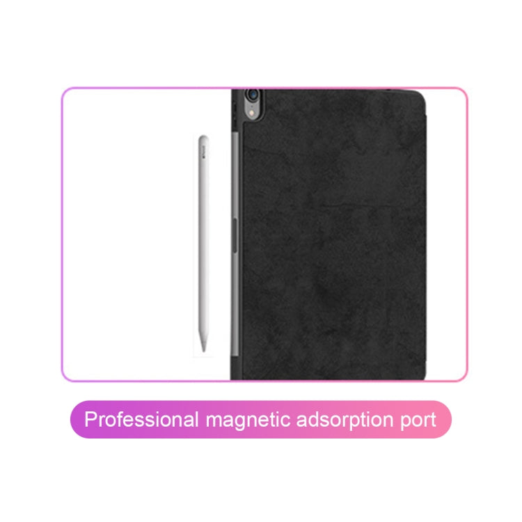 Horizontal Flip Leather Case with Pen Slot  Three-folding Holder & Wake-up / Sleep Function for iPad Air 13 2024 / Pro 12.9 (2018)(Blue) - More iPad Cases by buy2fix | Online Shopping UK | buy2fix