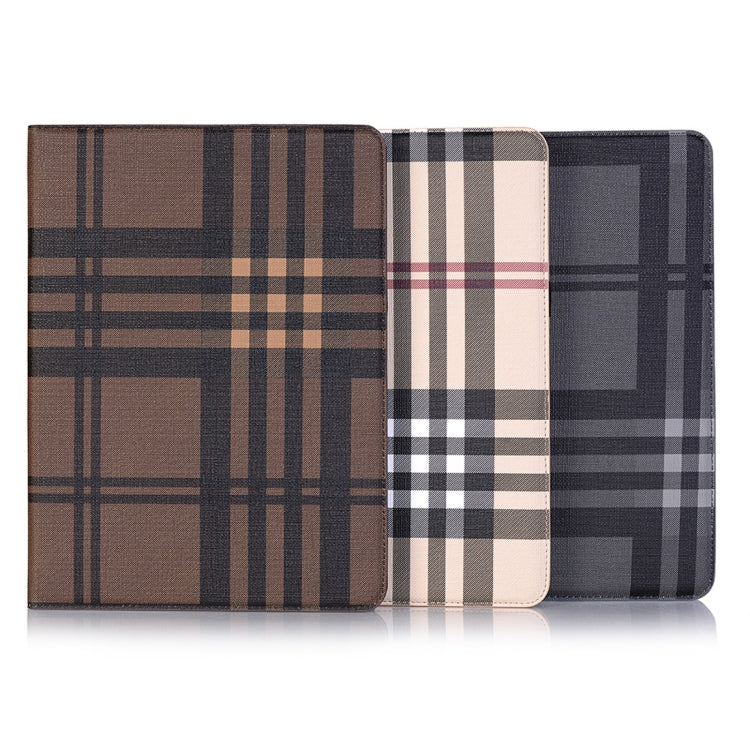 Plaid Texture Horizontal Flip PU Leather Case for iPad Air 11 2024 / iPad Pro 11 inch (2018), with Holder & Card Slots & Wallet(Grey) - iPad Pro 11 (2018) Cases by buy2fix | Online Shopping UK | buy2fix