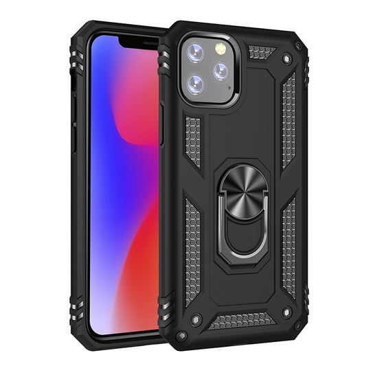 Armor Shockproof TPU + PC Protective Case for iPhone 11 Pro, with 360 Degree Rotation Holder(Black) - iPhone 11 Pro Cases by buy2fix | Online Shopping UK | buy2fix