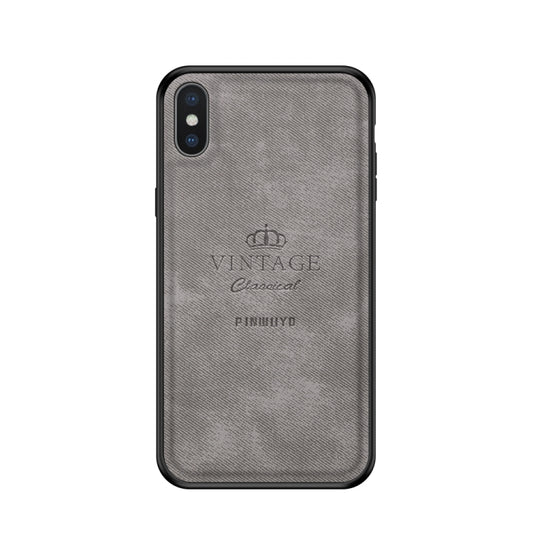 For iPhone X / XS PINWUYO Anti-wrestling Waterproof Full Coverage PC Case(Grey) - More iPhone Cases by PINWUYO | Online Shopping UK | buy2fix