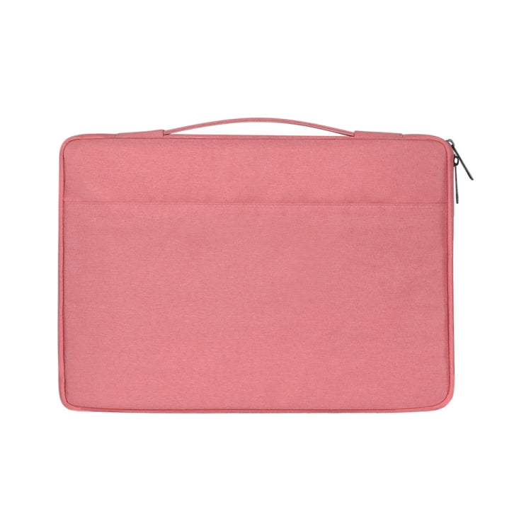 11.6 inch Fashion Casual Polyester + Nylon Laptop Handbag Briefcase Notebook Cover Case, For Macbook, Samsung, Lenovo, Xiaomi, Sony, DELL, CHUWI, ASUS, HP(Pink) - Other by buy2fix | Online Shopping UK | buy2fix