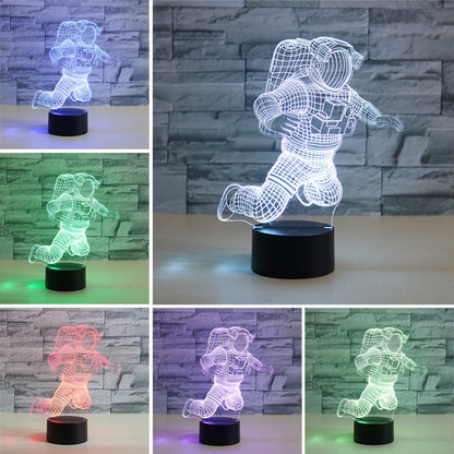 Astronaut Shape 3D Colorful LED Vision Light Table Lamp, Crack Touch Version - Novelty Lighting by buy2fix | Online Shopping UK | buy2fix