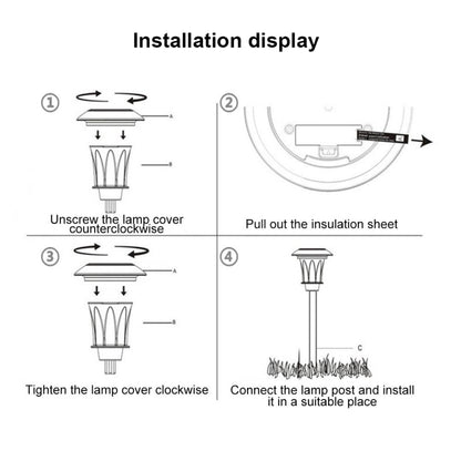 Solar Energy Coffee Outdoor Lawn Lamp IP65 Waterproof LED Decorative Garden Light (White Light) - Solar Lights by buy2fix | Online Shopping UK | buy2fix