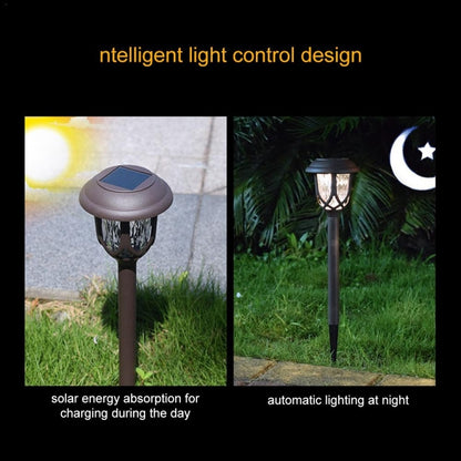 Solar Energy Coffee Outdoor Lawn Lamp IP65 Waterproof LED Decorative Garden Light (White Light) - Solar Lights by buy2fix | Online Shopping UK | buy2fix