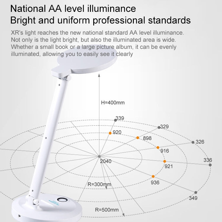 LED Student Learning Eye Protection Foldable Rechargeable Desk Lamp, Built-in 2000mAh Battery - Desk Lamps by buy2fix | Online Shopping UK | buy2fix