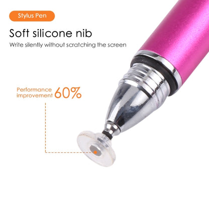 Universal Silicone Disc Nib Capacitive Stylus Pen (Rose Red) - Stylus Pen by buy2fix | Online Shopping UK | buy2fix