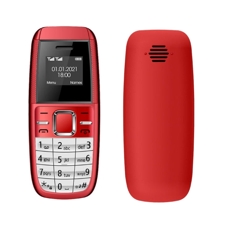 Mini BM200 Mobile Phone, 0.66 inch, MT6261D, 21 Keys, Bluetooth, MP3 Music, Dual SIM, Network: 2G (Red) - Others by buy2fix | Online Shopping UK | buy2fix