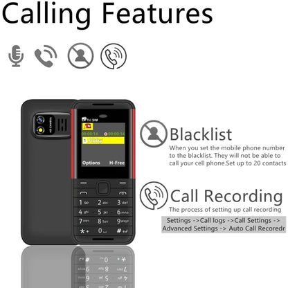 SERVO BM5310 Mini Mobile Phone, Russian Key, 1.33 inch, MTK6261D, 21 Keys, Support Bluetooth, FM, Magic Sound, Auto Call Record, GSM, Triple SIM (White) - SERVO by SERVO | Online Shopping UK | buy2fix