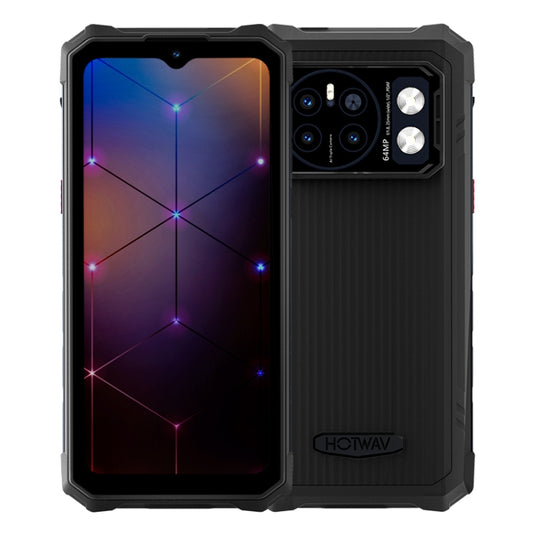 [HK Warehouse] HOTWAV CYBER 13, IP68/IP69K Rugged Phone, 8GB+128GB, 10800mAh, 6.6 inch Android 14.0 Unisoc T606 Octa Core, Network: 4G, NFC, OTG (Black) - Other by HOTWAV | Online Shopping UK | buy2fix