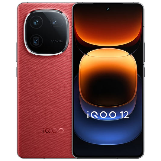 vivo iQOO 12, Triple Back Cameras, 12GB+512GB, Face ID / Fingerprint Identification, 6.78 inch Android 14 OriginOS 4 Snapdragon 8 Gen 3 Octa Core, OTG, NFC, Network: 5G, Support Google Play (Red) - vivo by vivo | Online Shopping UK | buy2fix