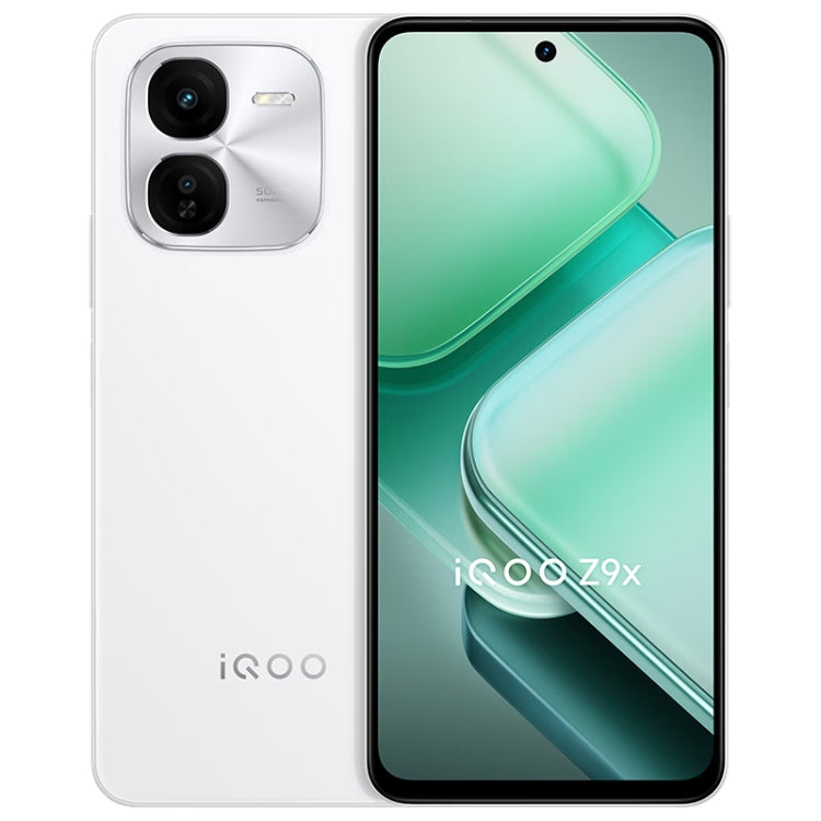 vivo iQOO Z9x, Dual Back Cameras, 12GB+256GB, Face ID Screen Fingerprint Identification, 6.72 inch Android 14.0 OriginOS 4 Snapdragon 6 Gen 1 Octa Core 2.2GHz, OTG, Network: 5G, Support Google Play (White) - vivo by vivo | Online Shopping UK | buy2fix