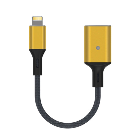 8 Pin to USB OTG Adapter Cable, Suitable for Systems Above IOS 13 (Yellow) - Converter & Adapter by buy2fix | Online Shopping UK | buy2fix