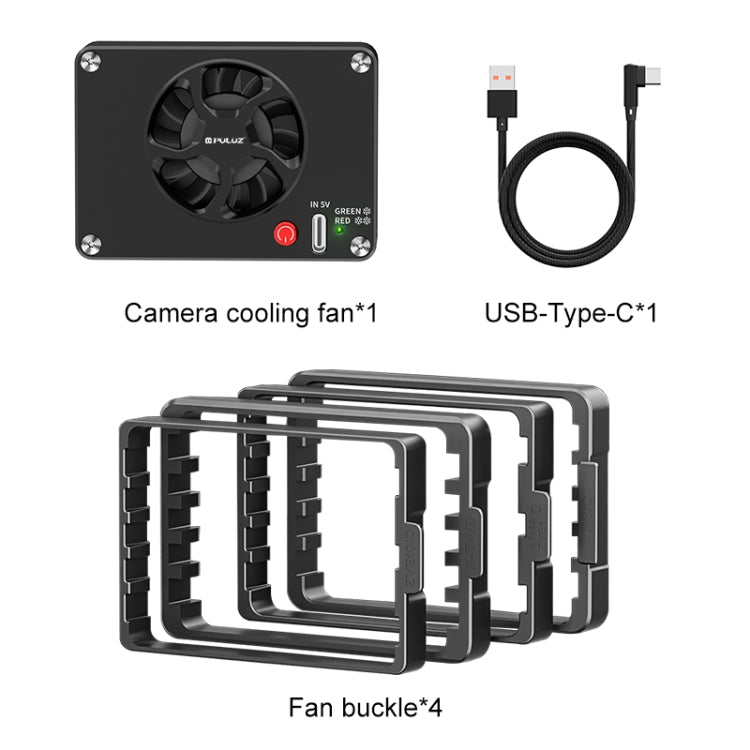 PULUZ Camera Cooling Fan Semiconductor Radiator for Sony / Canon / FUJIFILM / Nikon Cameras (Black) -  by PULUZ | Online Shopping UK | buy2fix