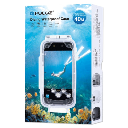 PULUZ PULUZ 40m/130ft Waterproof Diving Case for Huawei P20, Photo Video Taking Underwater Housing Cover(Transparent) - Huawei Cases by PULUZ | Online Shopping UK | buy2fix