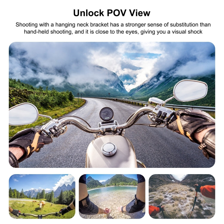 PULUZ Magnetic Collar Bracket POV View Mount with Phone Clamp for GoPro Action Cameras / Phones (Black) - Holder by PULUZ | Online Shopping UK | buy2fix