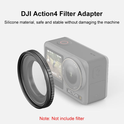 For DJI Action 4 PULUZ Filter Holder Metal Protective Filter Frame (Black) - Lens Filter by PULUZ | Online Shopping UK | buy2fix