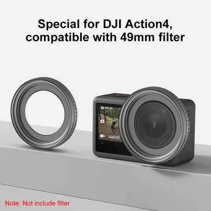 For DJI Action 4 PULUZ Filter Holder Metal Protective Filter Frame (Black) - Lens Filter by PULUZ | Online Shopping UK | buy2fix