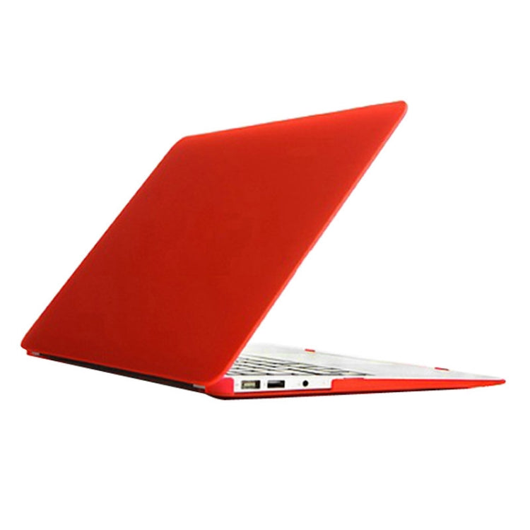 For Macbook Air 11.6 inch Frosted Hard Plastic Protection Case(Red) - MacBook Air Cases by buy2fix | Online Shopping UK | buy2fix