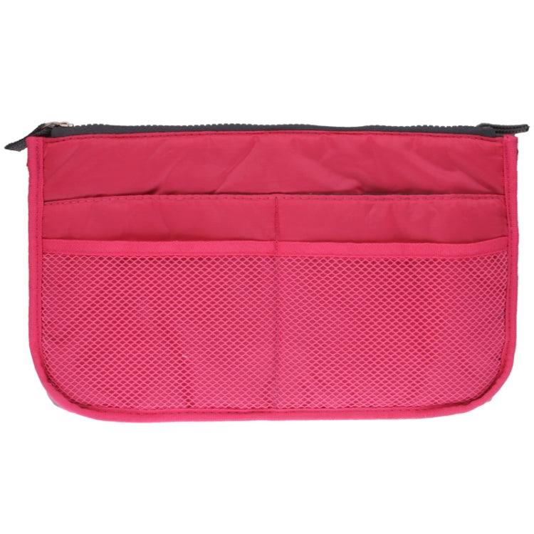 Thicken Portable Multi-function Double Zipper Cosmetic Bag, Storage Bag in Bag (Magenta) - Storage Bags by buy2fix | Online Shopping UK | buy2fix