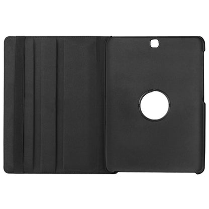 Litchi Texture Horizontal Flip Solid Color Leather Case with 360 Degrees Rotation Holder for Galaxy Tab S2 9.7 / T815(Black) - Other Galaxy Tab PC by buy2fix | Online Shopping UK | buy2fix