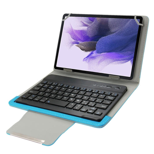 Universal Leather Tablet Case with Separable Bluetooth Keyboard and Holder for 7 inch Tablet PC(Blue) - Universal Keyboard by buy2fix | Online Shopping UK | buy2fix