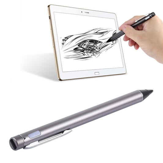 Universal Rechargeable Capacitive Touch Screen Stylus Pen with 2.3mm Superfine Metal Nib, For iPhone, iPad, Samsung, and Other Capacitive Touch Screen Smartphones or Tablet PC(Grey) - Stylus Pen by buy2fix | Online Shopping UK | buy2fix