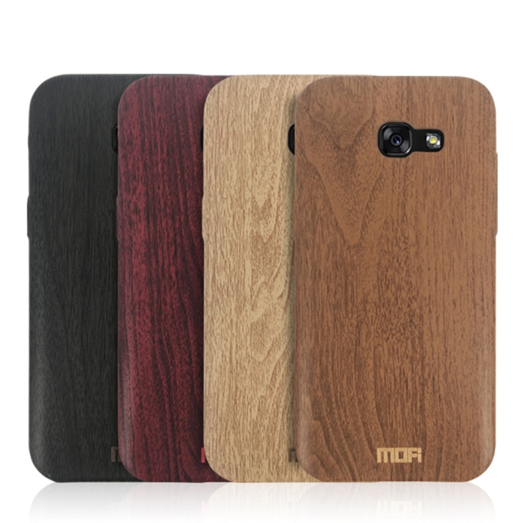 MOFI for Galaxy A3 (2017) Wood Texture TPU Protective Back Cover Case(Red) - Galaxy Phone Cases by MOFI | Online Shopping UK | buy2fix