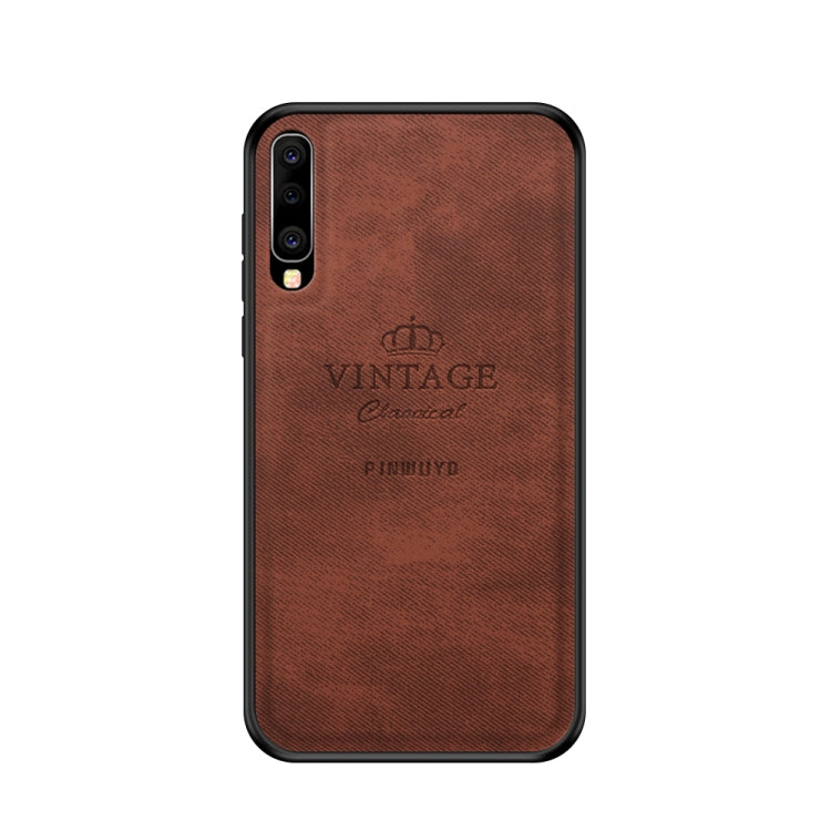 PINWUYO Shockproof Waterproof Full Coverage PC + TPU + Skin Protective Case for Galaxy A50(Brown) - Galaxy Phone Cases by PINWUYO | Online Shopping UK | buy2fix