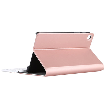 Ultra-thin Detachable Magnetic Bluetooth Keyboard Leather Tablet Case for Galaxy Tab A 8.0 2019 P200 / P205, with Holder(Rose Gold) - Samsung Keyboard by buy2fix | Online Shopping UK | buy2fix