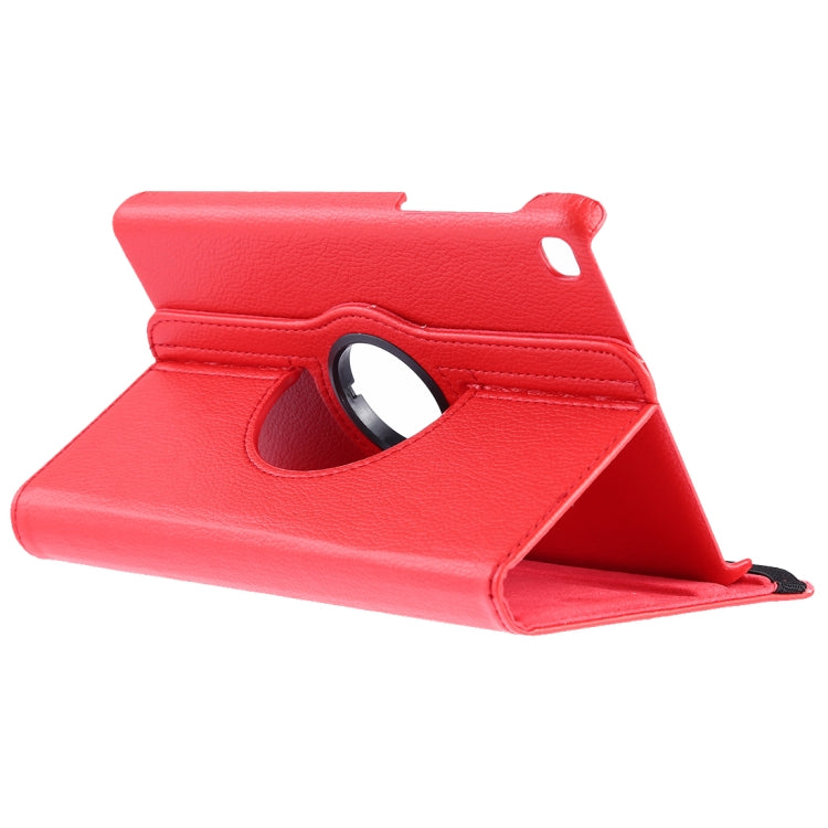 Litchi Texture Horizontal Flip 360 Degrees Rotation Leather Case for Galaxy Tab A 8 (2019) / P200 / P205, with Holder (Red) - Tab A 8.0 & S Pen (2019) P200/P205 by buy2fix | Online Shopping UK | buy2fix