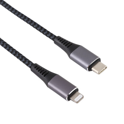 1m USB-C / Type-C to 8 Pin Nylon Braided Data Sync Fast Charging Cable - MFI Cable by buy2fix | Online Shopping UK | buy2fix