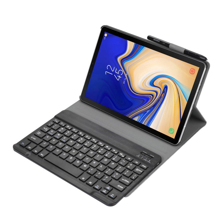 A830 Ultra-thin Detachable Bluetooth Keyboard Leather Tablet Case for Galaxy Tab S4 10.5 T830 / T835, with Holder(Black) - Samsung Keyboard by buy2fix | Online Shopping UK | buy2fix