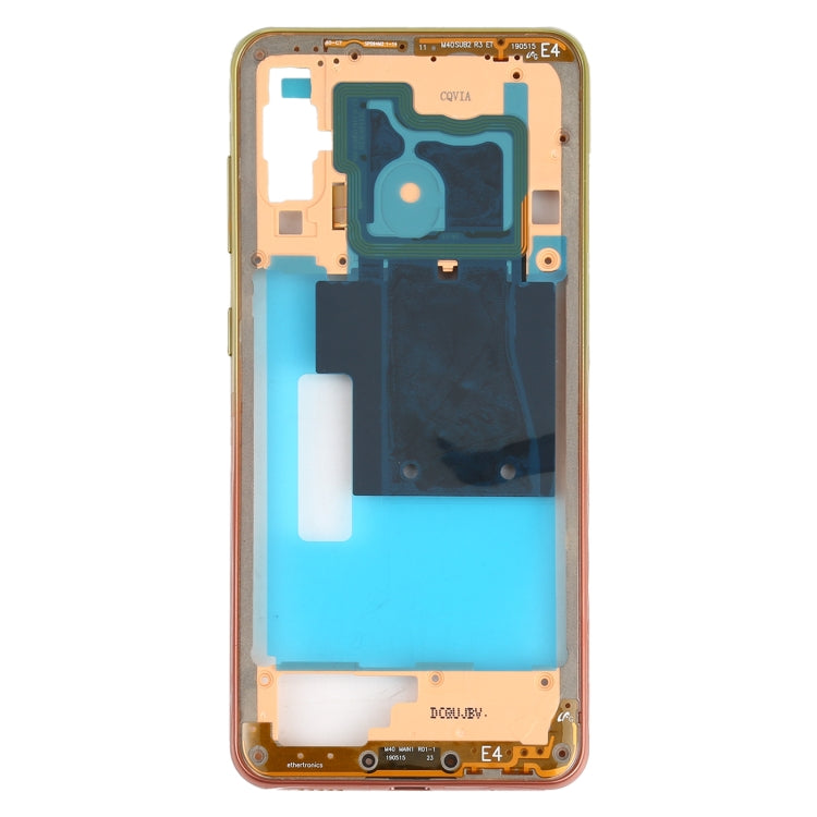 For Samsung Galaxy A60  Middle Frame Bezel Plate (Orange) - Galaxy A Series Parts by buy2fix | Online Shopping UK | buy2fix